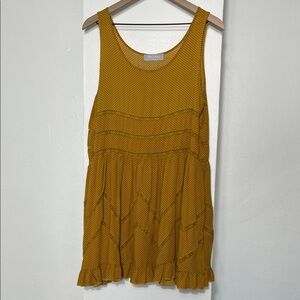 Mustard Sleeveless dress
